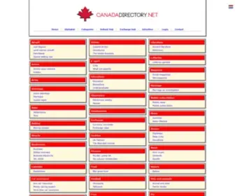 Canadadirectory.net(Canada) Screenshot