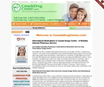 Canadadrugcenter.com(Canada Drugs from a Canadian Online Pharmacy) Screenshot
