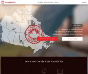Canadaecoin.site(Canada eCoin) Screenshot