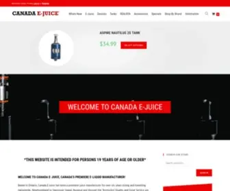 Canadaejuice.com(Vape Shop) Screenshot