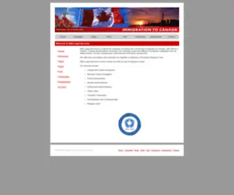 Canadaemigration.com(R&amp;D Legal Services) Screenshot