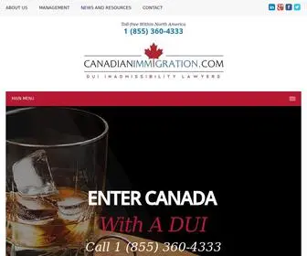 Canadaentrydui.com(Canada Dui Entry Law Firm) Screenshot