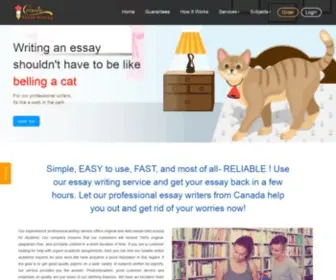 Canadaessaywriting.com(Canada Essay Writing Service) Screenshot