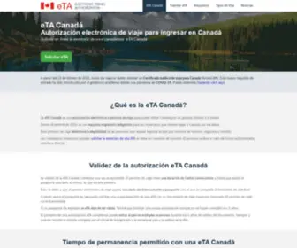 Canadaeta.mx(ETA Canadá) Screenshot