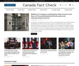 Canadafactcheck.ca(Canada Fact Check) Screenshot