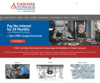 Canadafurnace.ca(Vancouver Furnace Repair & Air Conditioning Installation) Screenshot