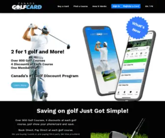 Canadagolfcard.com(Canada Golf Card) Screenshot