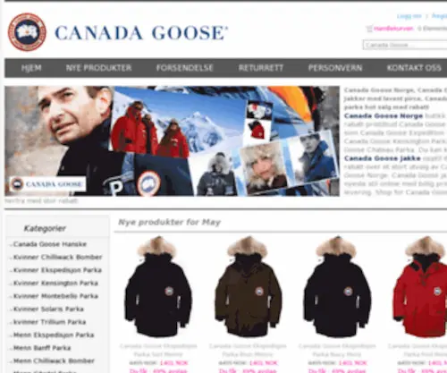 Canadagoosenorge.no.com(Canada Goose Norge) Screenshot