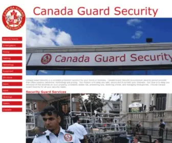 Canadaguardsecurity.com(Canada Guard Security) Screenshot