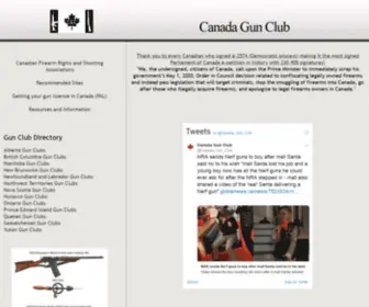 Canadagunclub.com(Canada Gun Club) Screenshot