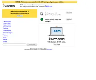 Canadainsurancecoverage.ca(Canada Insurance Coverage) Screenshot