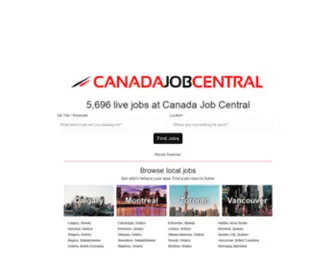 Canadajobcentral.com(Canada Job Central) Screenshot