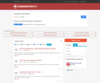 Canadajobsme.com(Canada Jobs Me) Screenshot