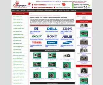 Canadalaptopfan.com(Laptop Fans) Screenshot