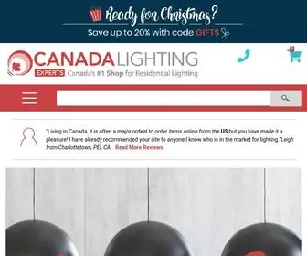 Canadalightingexperts.com(Lighting) Screenshot