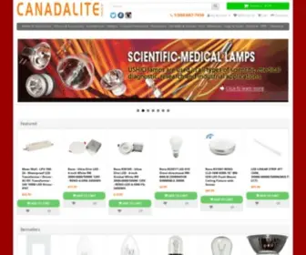 Canadalite.com(Buy LED Light Bulbs Online Canada from the Web's #1 Lighting Retailer) Screenshot