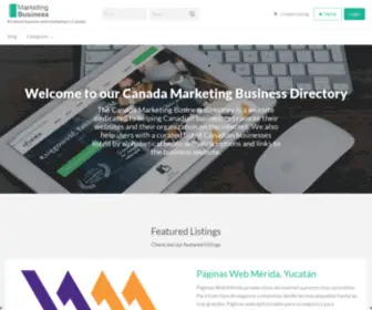 Canadamarketingbusiness.com(Business directory for Canada) Screenshot