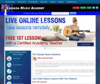Canadamusicacademy.ca(Canada music academy) Screenshot