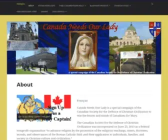 Canadaneedsourlady.org(About) Screenshot