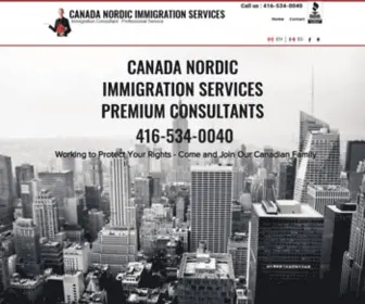 Canadanordic.com(Canada Nordic Immigration Services) Screenshot