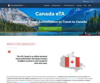 Canadaonlinevisa.com(Canada eTA) Screenshot