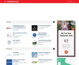 Canadapages.com(Canada Pages) Screenshot