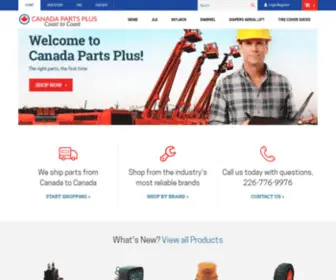 Canadapartsplus.ca(Canada Aerial Lift Parts) Screenshot