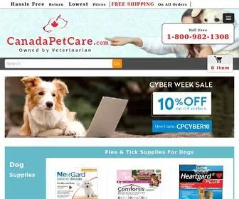 Canadapetcare.com(Best flea control for dogs) Screenshot