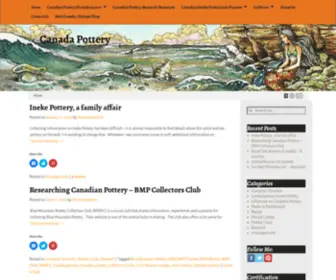 Canadapottery.ca(Everything you wanted to know about Canadian Pottery) Screenshot