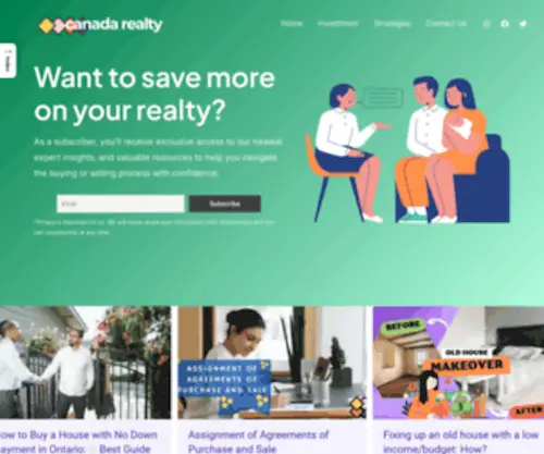 Canadarealty.org(Canada Realty) Screenshot