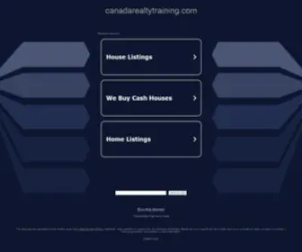 Canadarealtytraining.com(Real life Real Estate Training) Screenshot