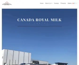 Canadaroyalmilk.com(The first infant formula manufacturing in Canada) Screenshot