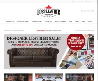 Canadasbossleatherfurniture.com(Leather Sofa & Leather Sectional Toronto) Screenshot