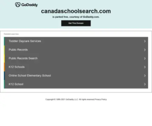 Canadaschoolsearch.com(Canada School Search) Screenshot