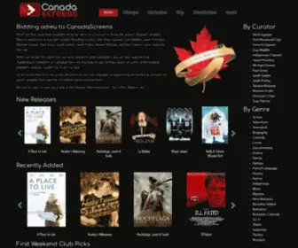 Canadascreens.ca(Canada Screens) Screenshot