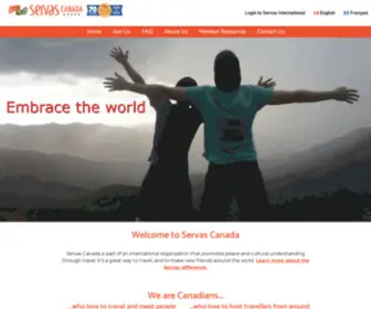 Canadaservas.org(Servas Canada) Screenshot