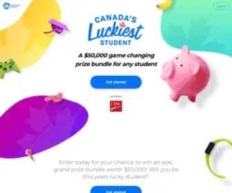 Canadasluckieststudent.com Screenshot