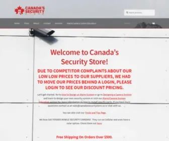 CanadassecurityStore.ca(Shop Security Systems) Screenshot