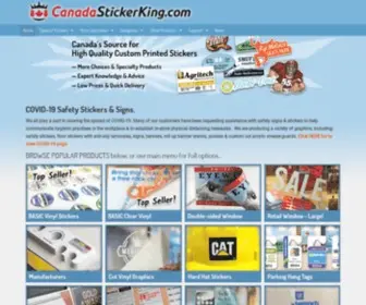 Canadastickerking.com(Canada Sticker King) Screenshot