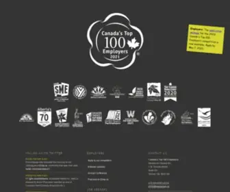 Canadastop100.com(Canada's Top 100 Employers) Screenshot