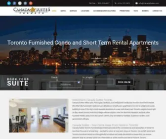 Canadasuites.com(Toronto Furnished Apartments) Screenshot