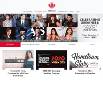 Canadaswalkoffame.com(Canada's Walk of Fame) Screenshot