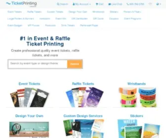 Canadaticketprinting.ca(Online Printing Services) Screenshot
