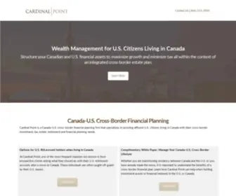 Canadausfinancialplanning.com(Cardinal Point) Screenshot