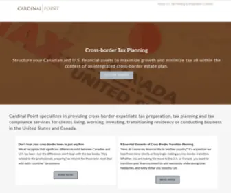 Canadaustaxplanning.com(Cardinal Point Tax Planning Services) Screenshot