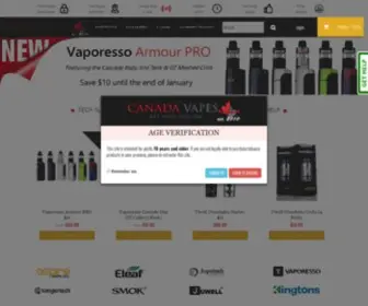 Canadavapes.com(Canada Vapes) Screenshot