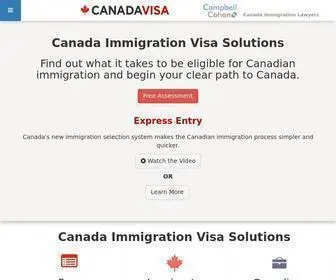 Canadavisa.com(Your Trusted Canada Immigration Source) Screenshot