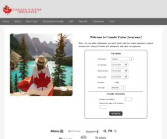 Canadavisitorinsurance.com(Canada Visitor Insurance) Screenshot