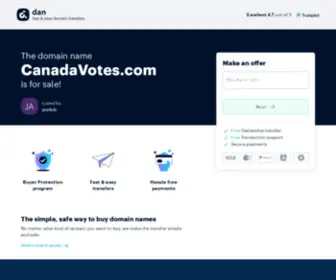 Canadavotes.com(Canada) Screenshot