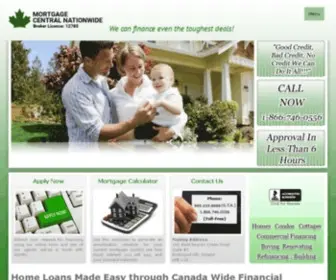 Canadawf.com(Canada Wide Financial) Screenshot